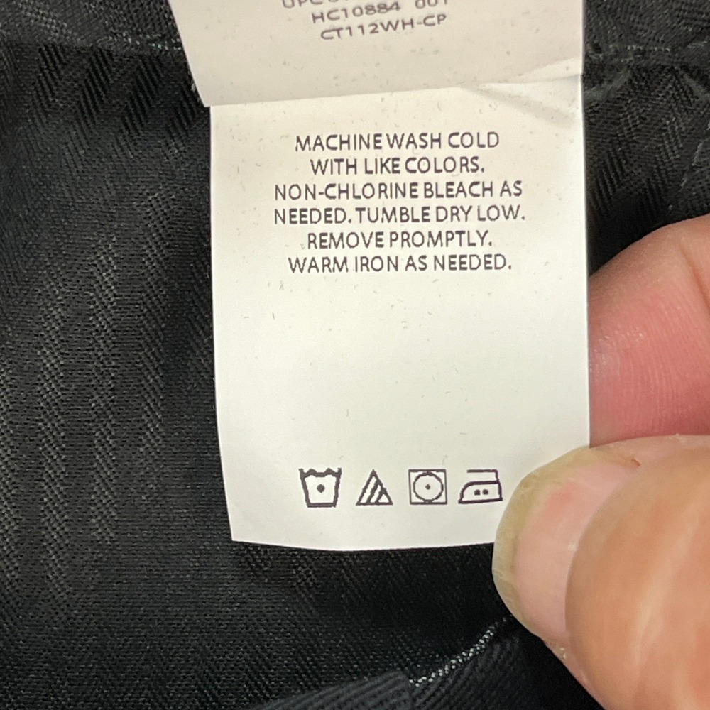 Haggar Premium No Iron Khaki Pants Men 38x34 Black Stretch Waistband Classic Fit - Picture 11 of 15